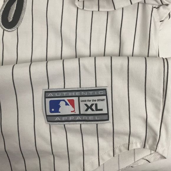 STARTER 90's MLB Chicago White Sox Home Jersey // XL // VTG - Picture 12 of 13